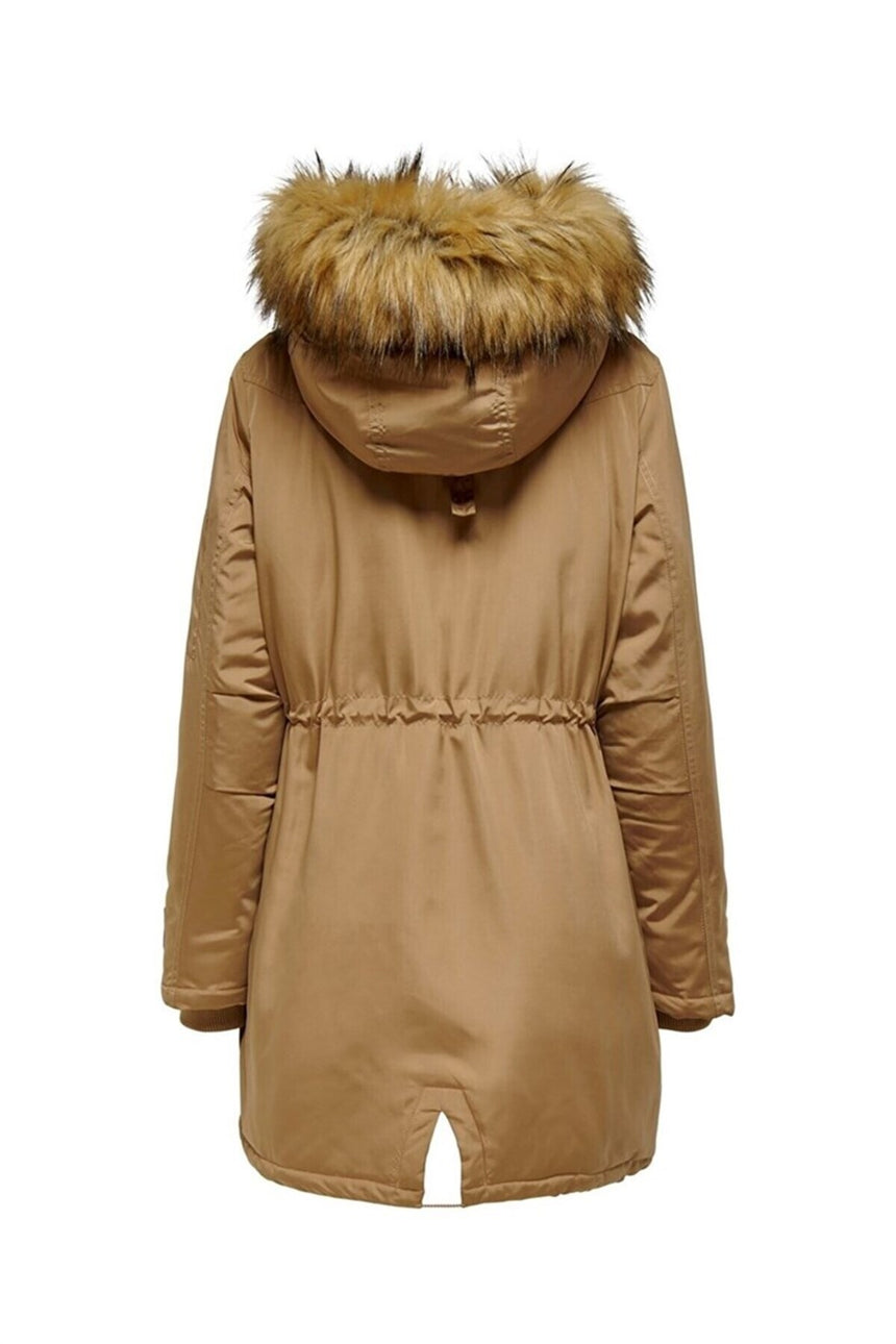only kadın parka 15267656 - Altın Sarısı/ Kahverengi