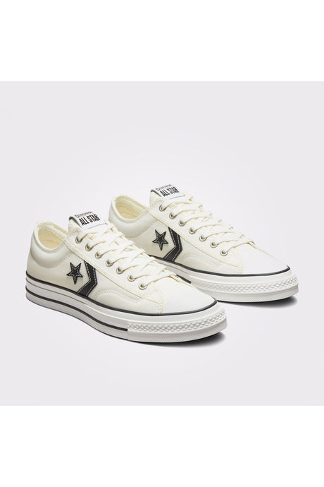 Converse Star Player 76 Premium Canvas A01608C.102 - Eskitilmiş Beyaz/ Siyah