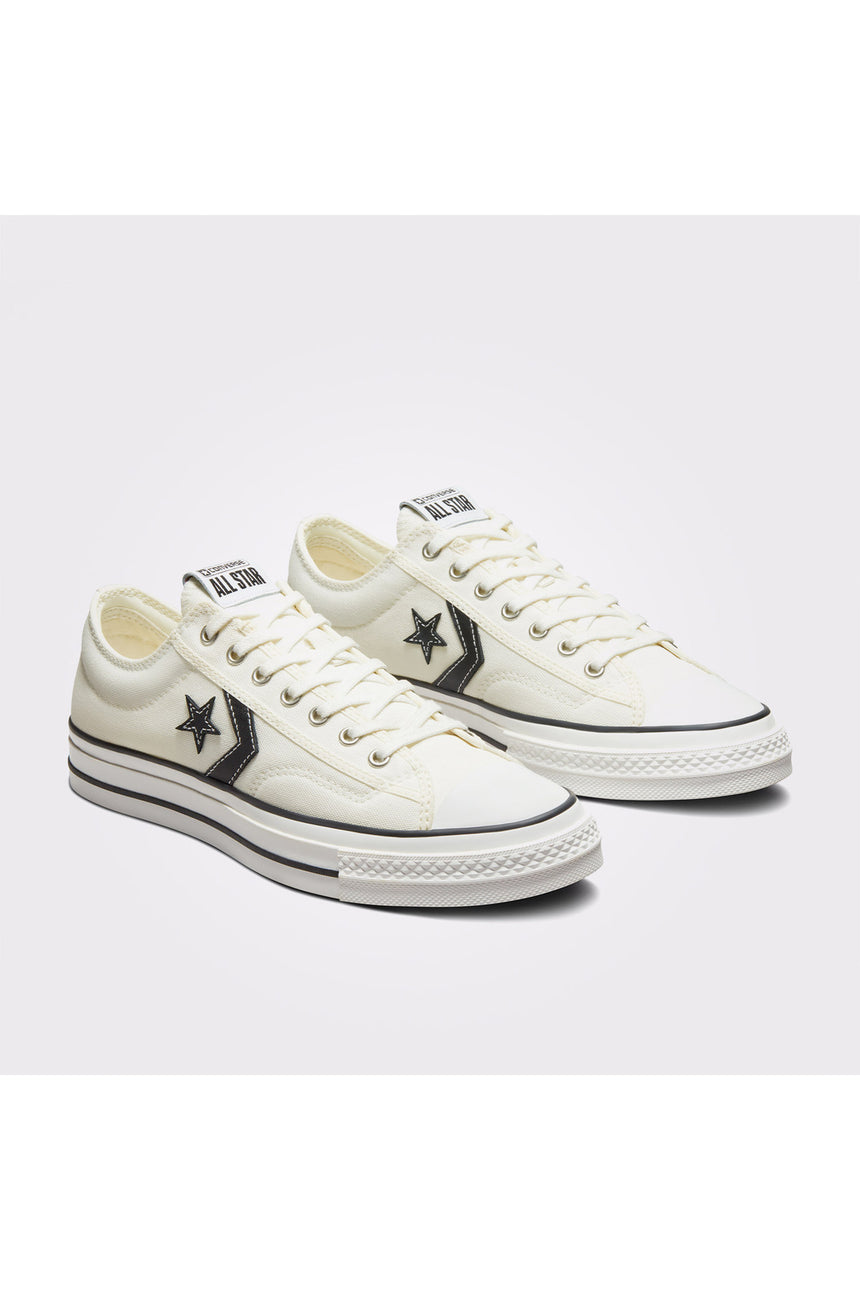 Converse Star Player 76 Premium Canvas A01608C.102 - Eskitilmiş Beyaz/ Siyah