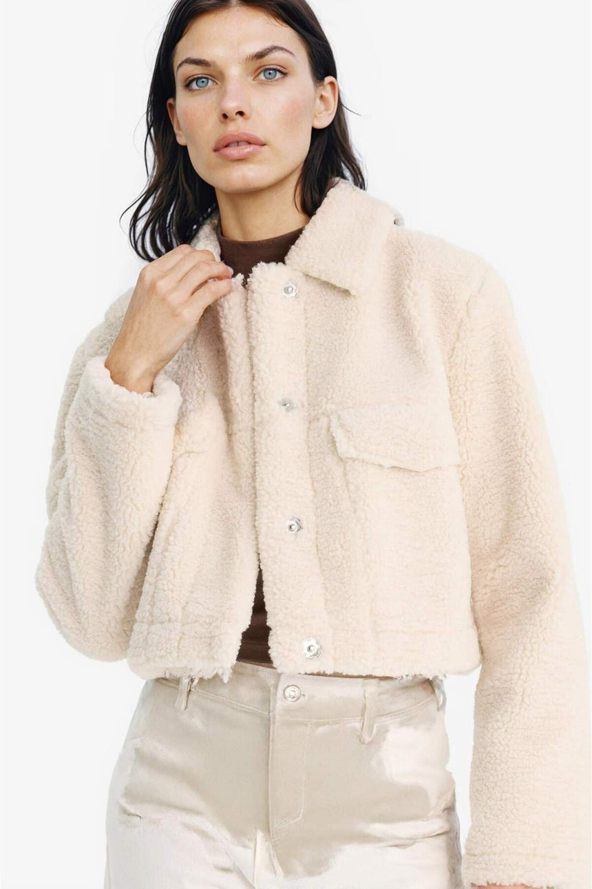 Defacto Kadın Faux Fur F2149AX - Ekru