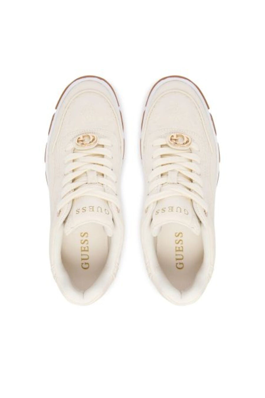 GUESS KADIN BERRETT2 SNEAKER FLFBRTPEL12 - Beyaz