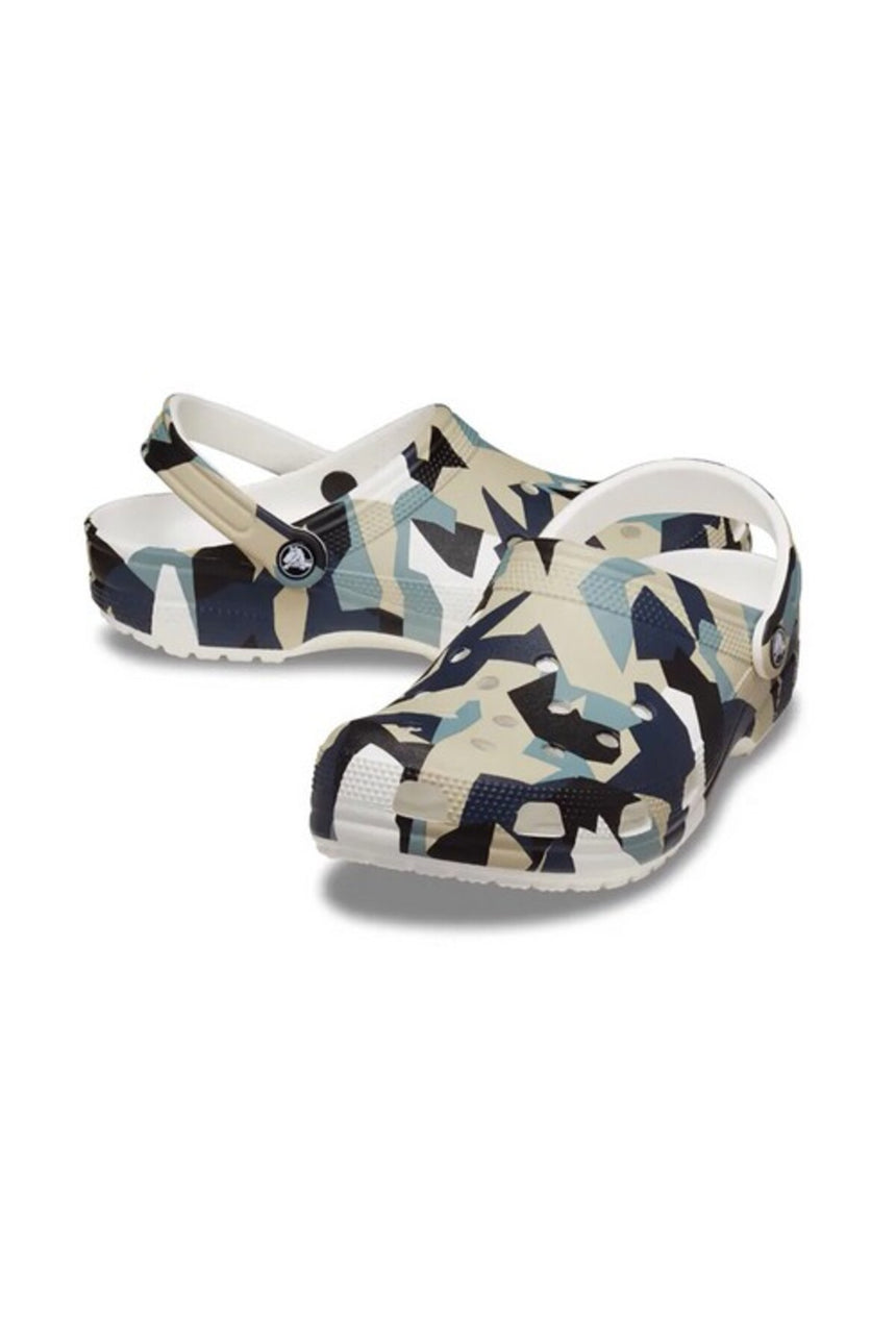 Crocs Unisex Geo Camo Clog Cr3055 - Beyaz
