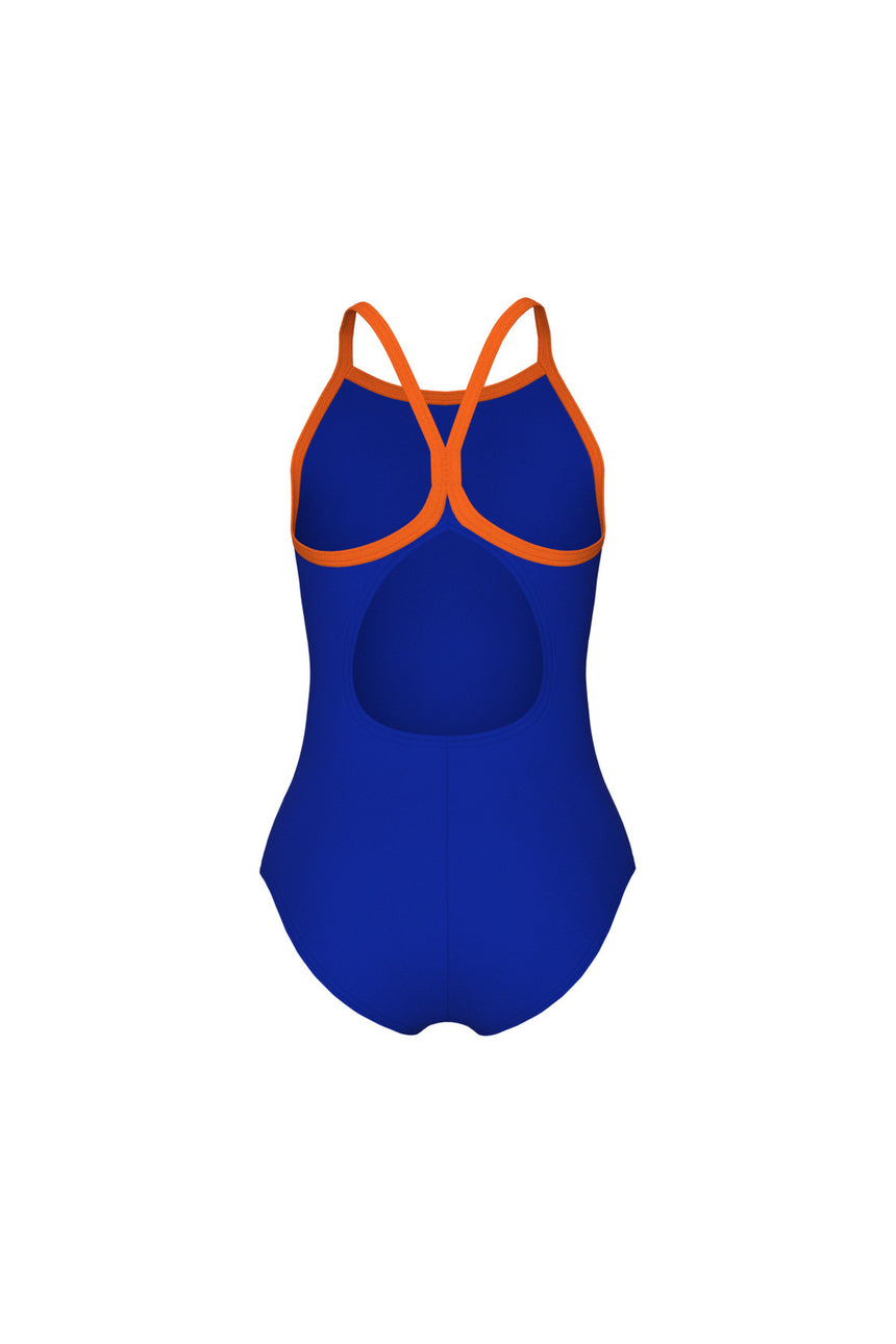 ARENA GIRL'S ARENA SWIMSUIT LIGHT DROP SOLID 005919833 - Mavi/Turuncu