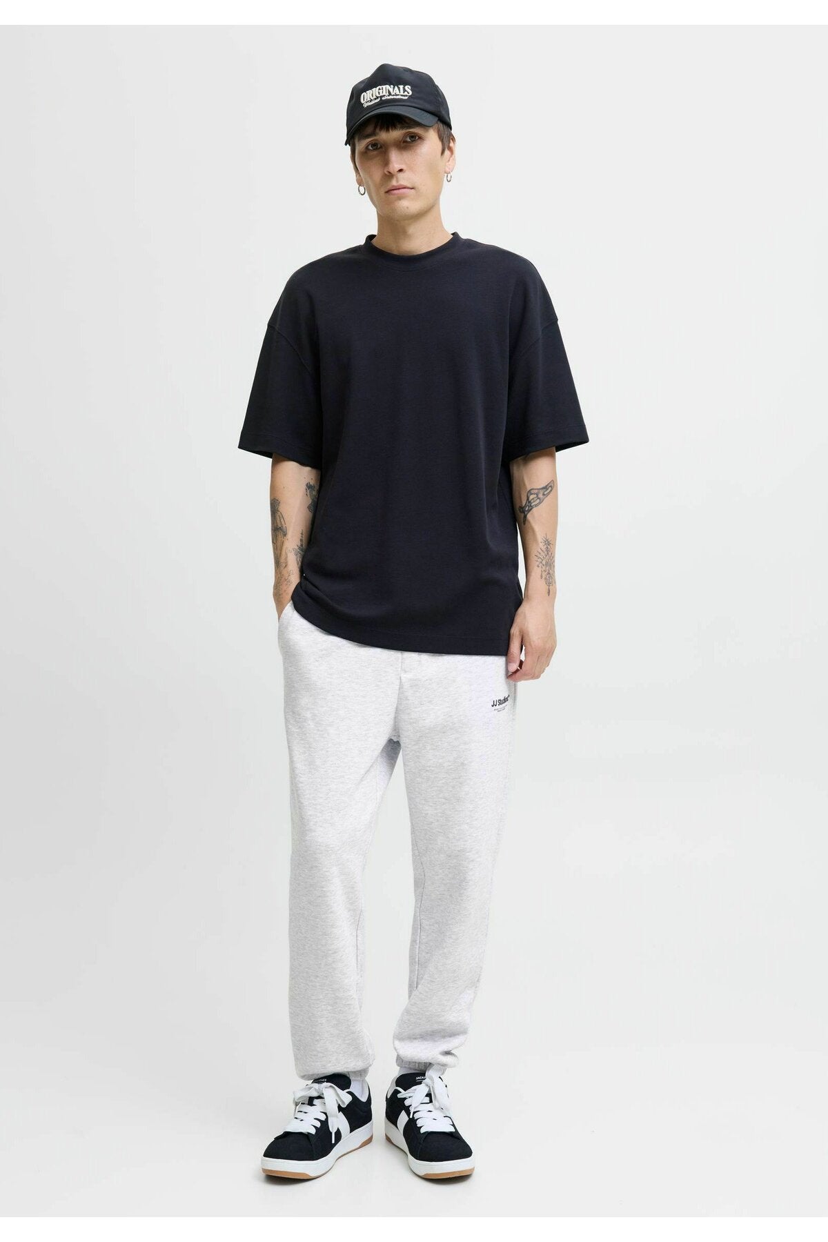 JACK&JONES SWEATPANTS 12278943 - Mavi/ Gri