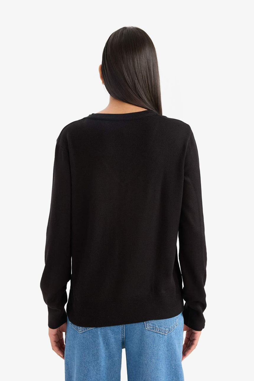 Defacto Kadın Pullover C4024Ax - Siyah