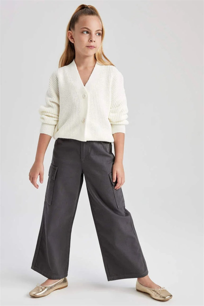 Defacto Çocuk Cardigan A2298A8 - Ekru