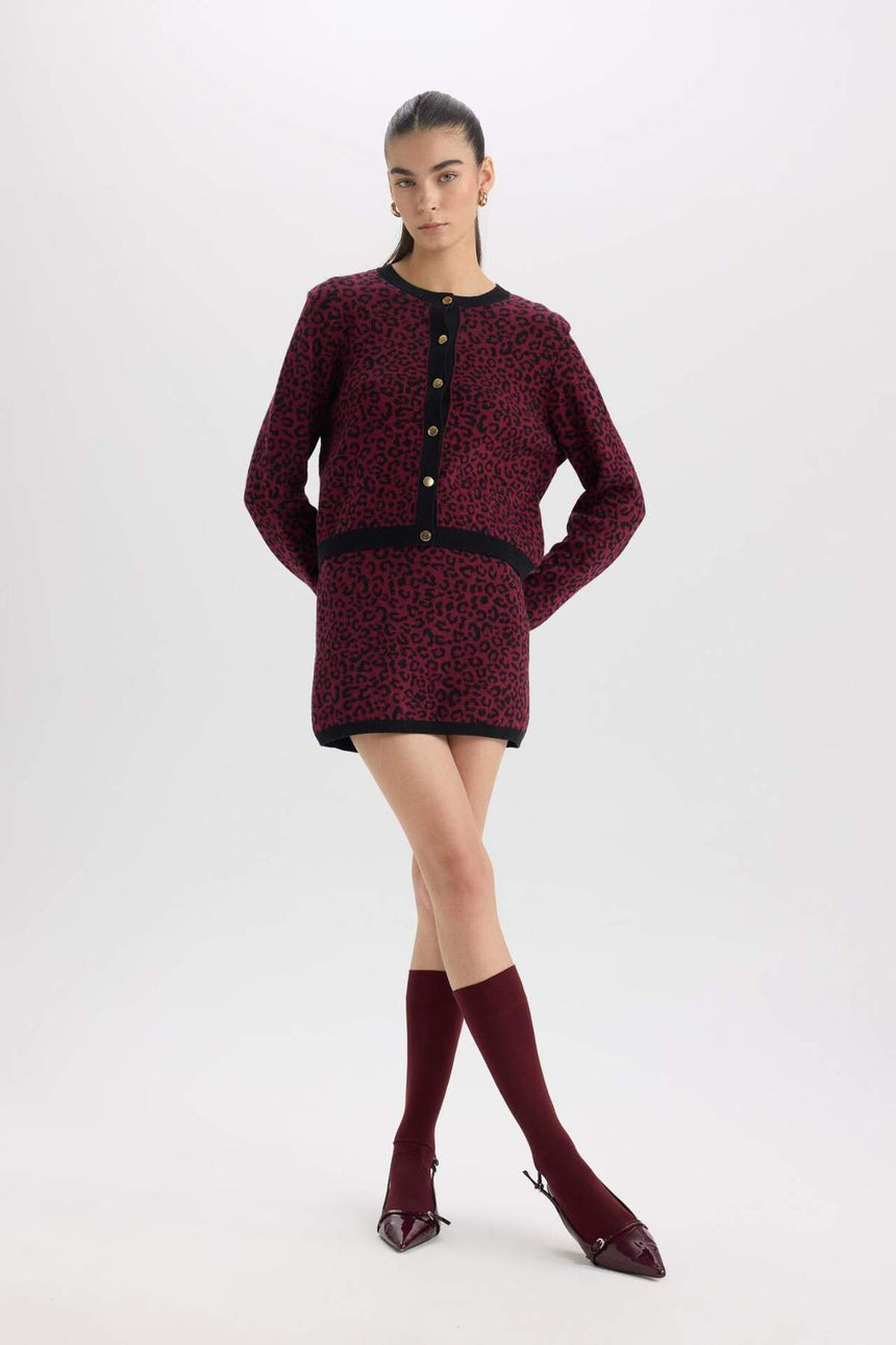 Defacto Kadın Cardigan D8510AX - Bordo