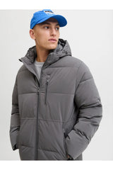 JACK&JONES JJEOWEN PUFFER SN 12278792 - Koyu Gri