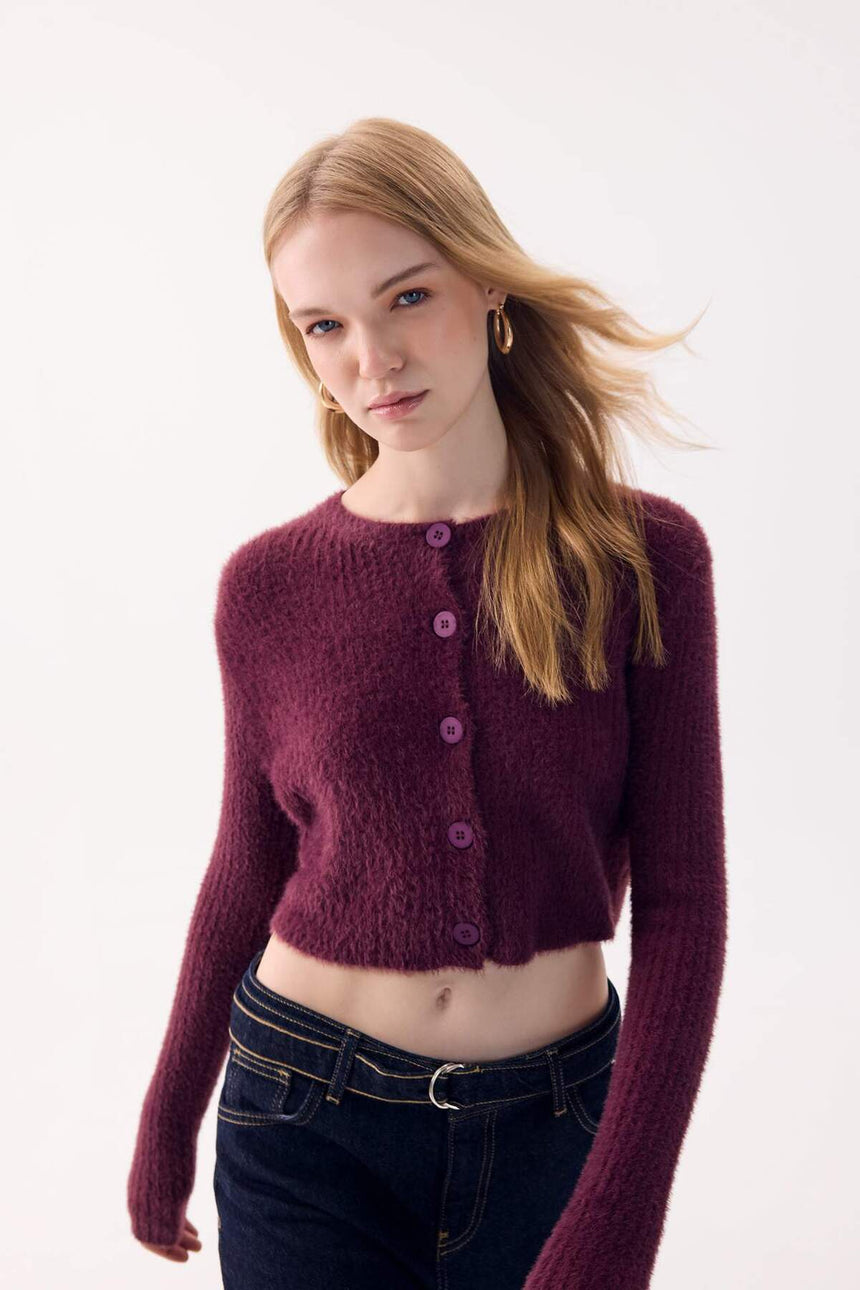 Defacto Kadın Cardigan Z9318Az - Bordo