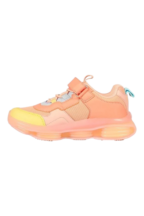 Sporline Vicco pudra pembe çocuk sneaker, tekstil ve PVC detaylı, cırt cırtlı günlük spor ayakkabı.