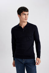 Defacto Erkek Pullover B9713AX - Siyah