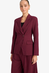 Defacto Kadın Blazer F7441Ax - Bordo