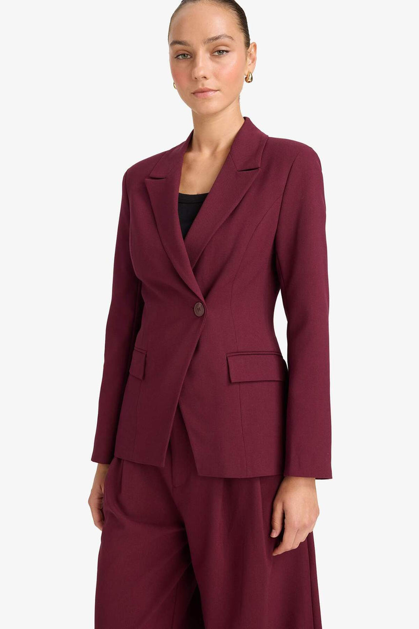 Defacto Kadın Blazer F7441Ax - Bordo