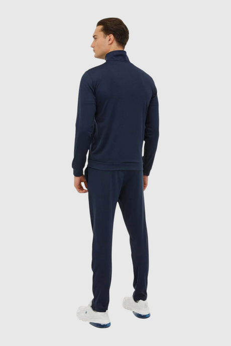 Sporline Lumberjack MB Alex lacivert polyester erkek eşofman takımı, arkadan görünüm