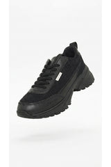 Calvin Klein Erkek HIKE RUNNER LACEUP MESH HM0HM02240 - Siyah