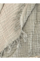LCW HOME S60040T8 BAT,MUSLINDUZ-THROW - Gri