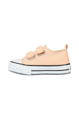 Sporline Vicco pudra pembe renkli, cırt cırtlı, kanvas kadın sneaker ayakkabı