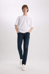 Defacto Erkek Denim R8791AZ - Mavi/Siyah