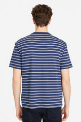 DeFacto Erkek Çizgili T-Shirt F9674AX - Koyu Lacivert