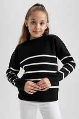 Defacto Çocuk Pullover Z0194A6 - Siyah