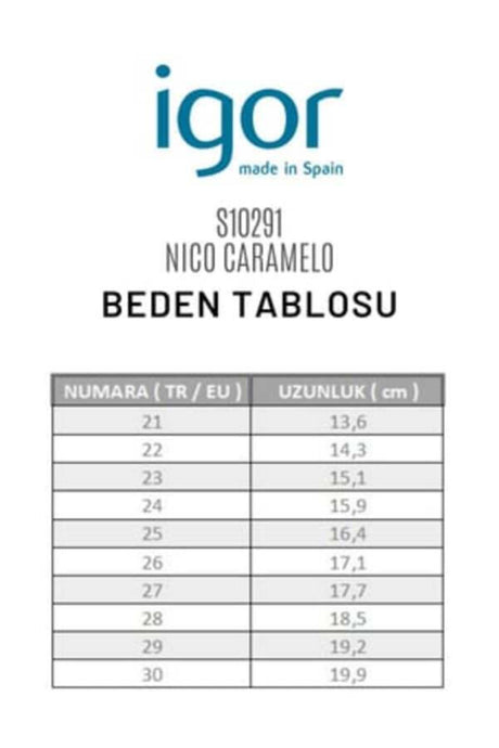 İGOR ÇOCUK S10291 NICO CARAMELO - Kum Beji