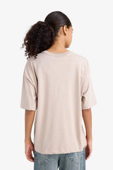 DeFacto C0099AX Kadın T-Shirt - Kahverengi Kum Beji