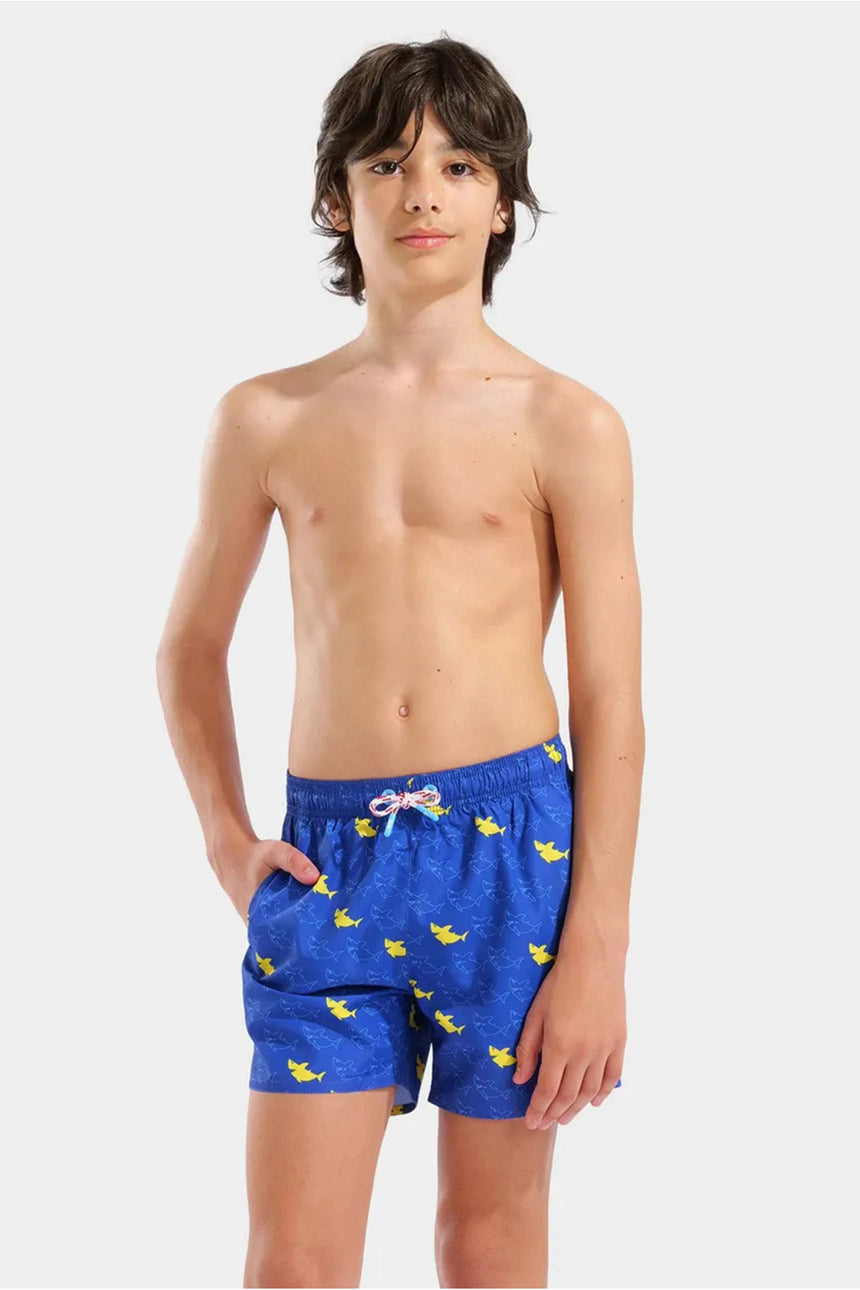ARENA BOY'S ARENA WATER PRINTS BEACH BOXER AO 007186830 - Mavi