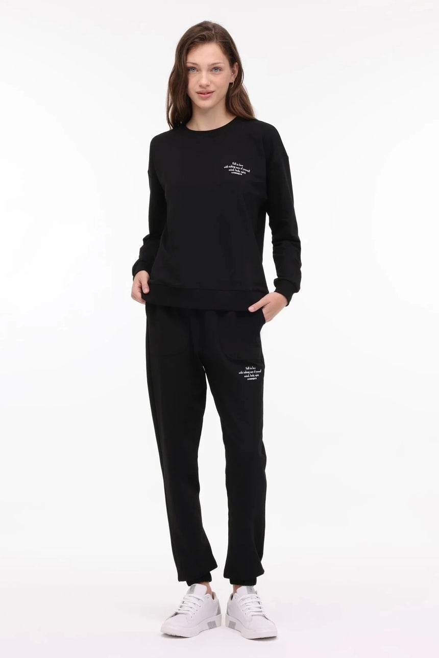 LUMBERJACK 4W WB ANNA 16 4PR SWEATSHIRT - Siyah