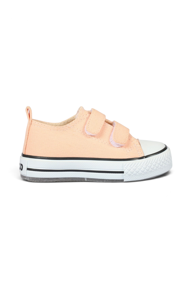 Sporline Vicco pudra pembe renkli, cırt cırtlı, kanvas kadın sneaker modeli