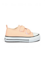 Sporline Vicco pudra pembe renkli, cırt cırtlı, kanvas kadın sneaker modeli
