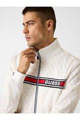 GUESS ERKEK KORBIN FULL ZIP TRAC Z2BQ06K7122 - Beyaz