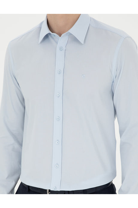 pierre cardin erkek dokuma gömlek 1833527 - AÇIK MAVİ