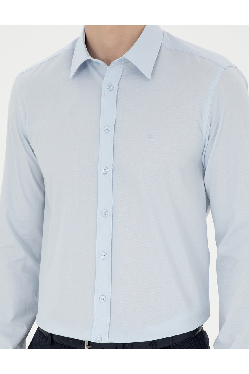 pierre cardin erkek dokuma gömlek 1833527 - AÇIK MAVİ