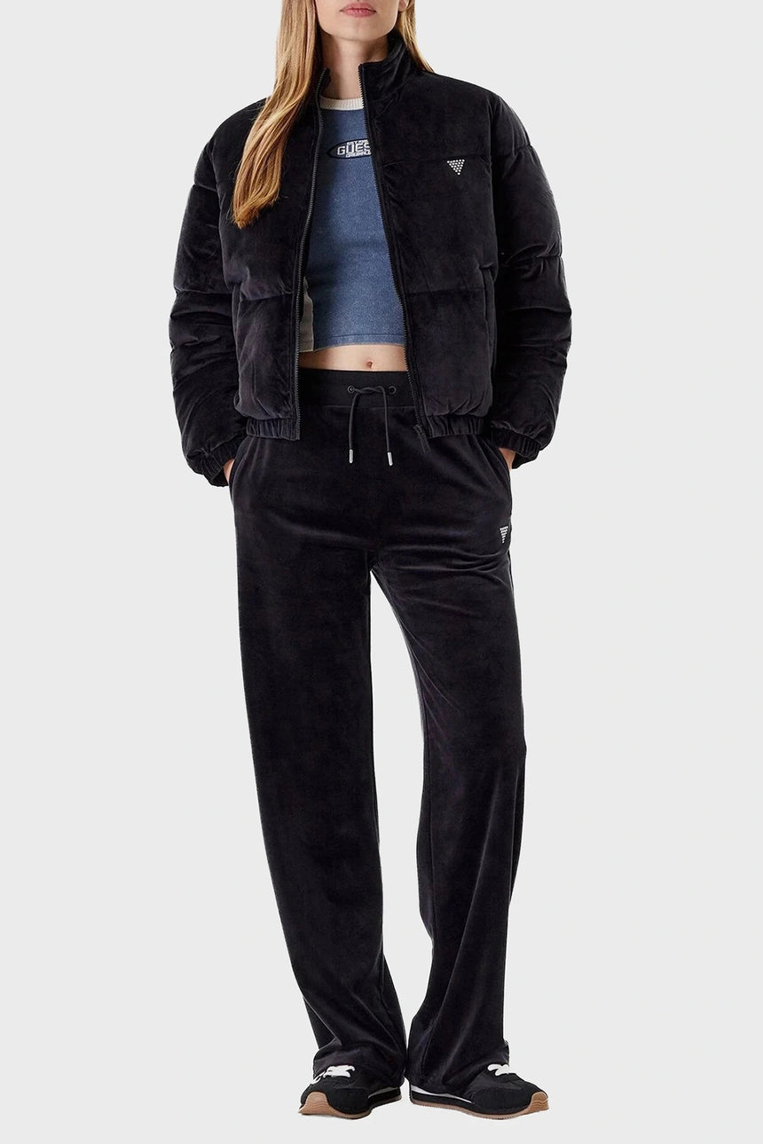 GUESS KADIN COUTURE PUFFER JACKE V4BL03K0232 - Siyah