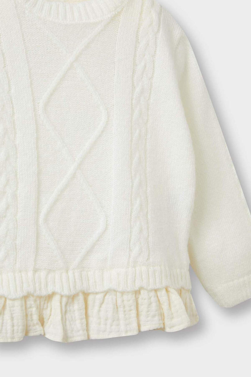 Defacto Çocuk Pullover F2445A5 - Ekru