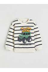 LC Waikiki Çocuk Sweatshirt W5O771B1 - Açık Bej