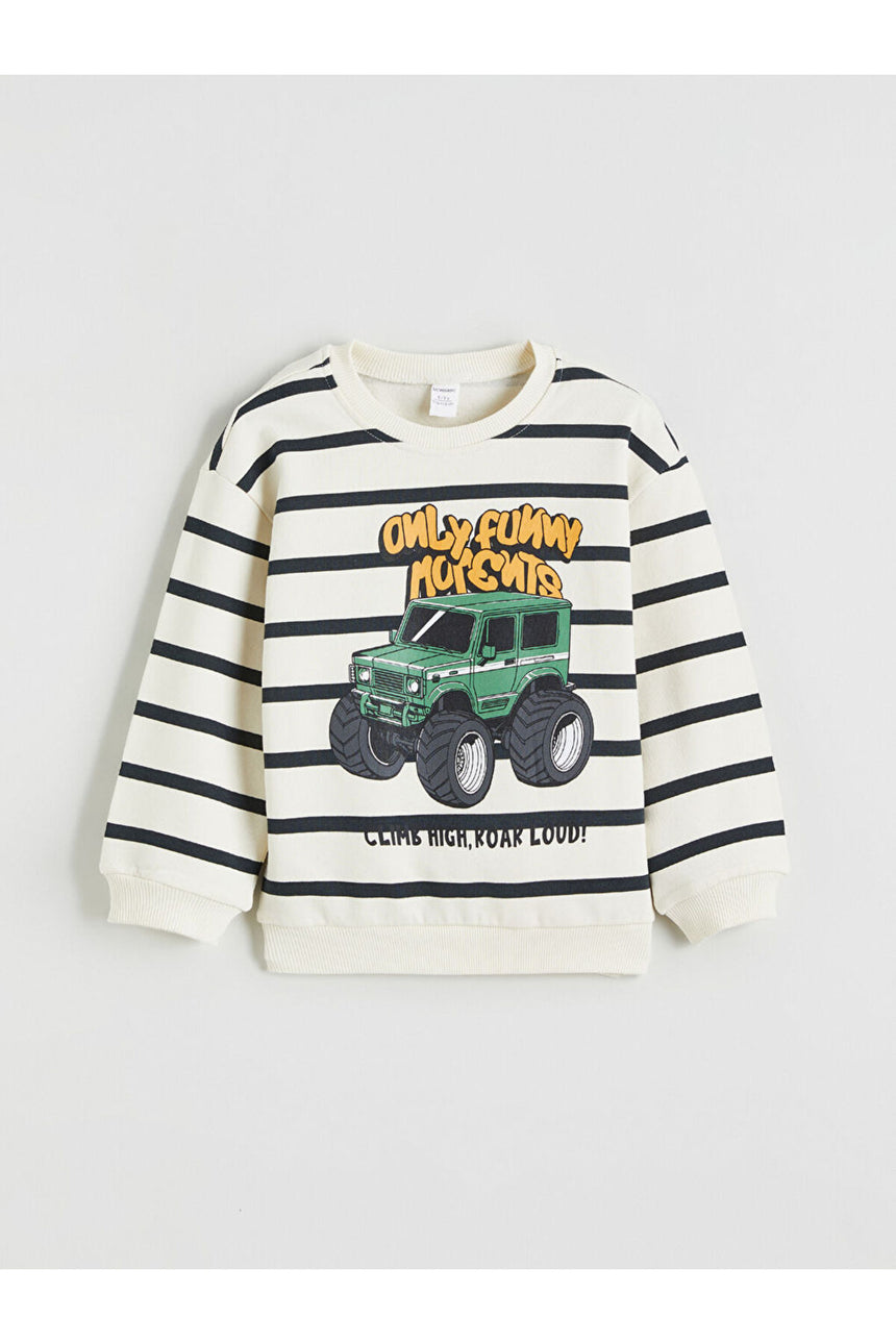LC Waikiki Çocuk Sweatshirt W5O771B1 - Açık Bej