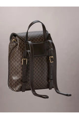 Calvin Klein Emblem AOP Mini Backpack Kadın Sırt Çantası LV04F3507G - Kahverengi