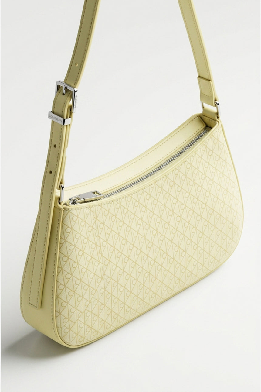 Calvin Klein Kadın EMBLEM AOP SMALL SHOULDER BAG LV04F3324G - Yeşil