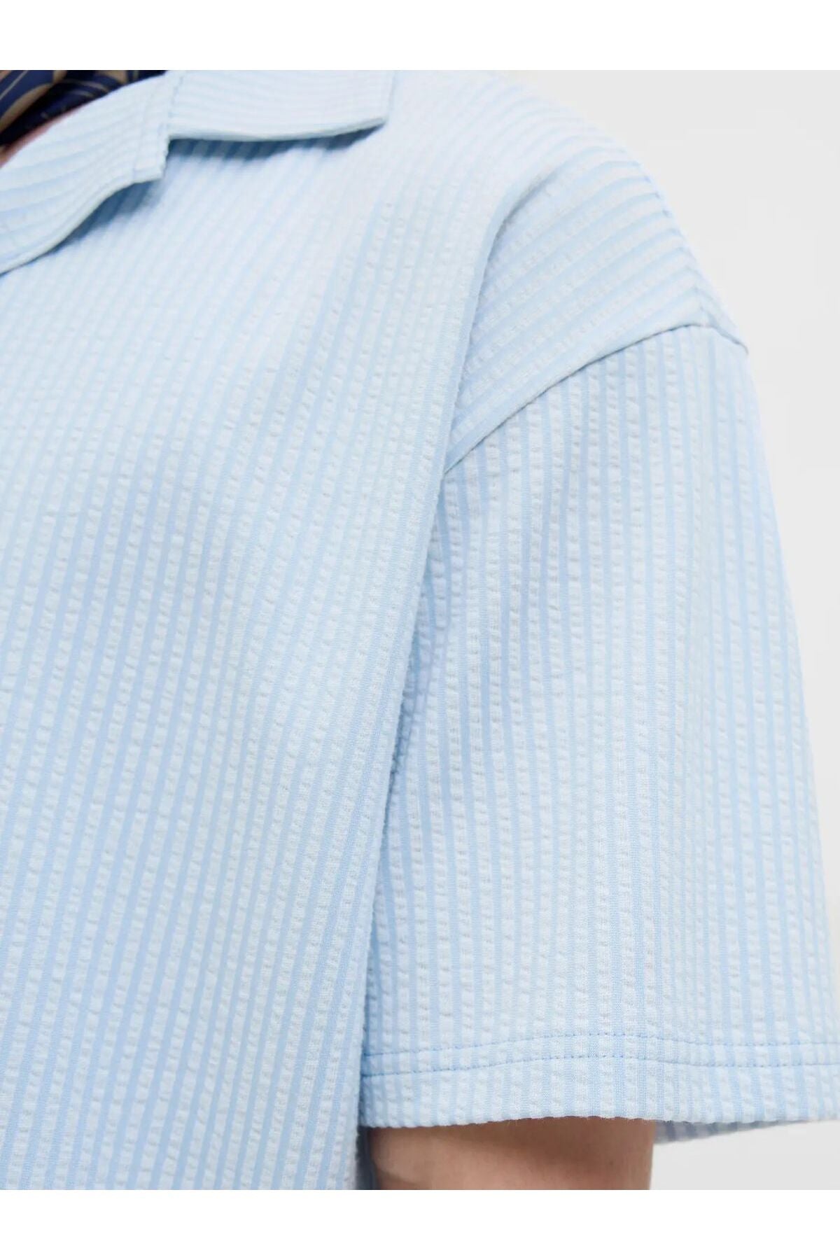 JACK&JONES SHIRT - WITH SLEEVES MALE KNIT CO60/PL40 12285711 - Gök Mavisi
