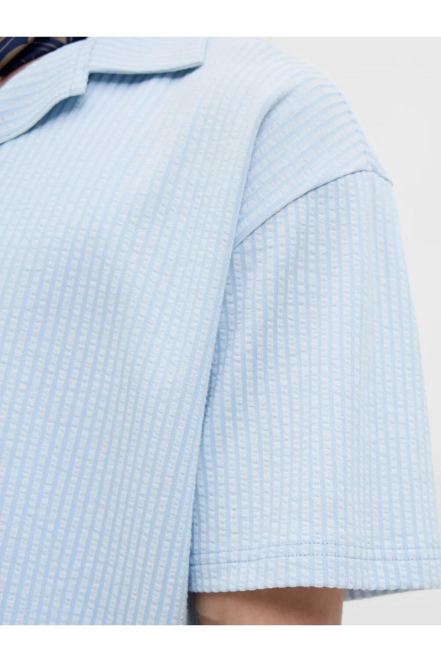 JACK&JONES SHIRT - WITH SLEEVES MALE KNIT CO60/PL40 12285711 - Gök Mavisi