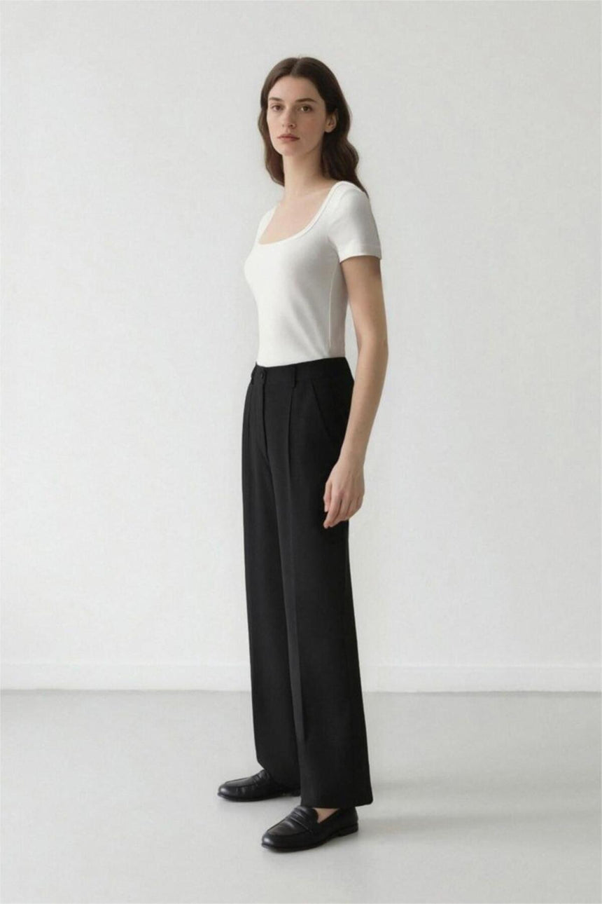 Defacto Kadın Trousers C2020Ax - Siyah