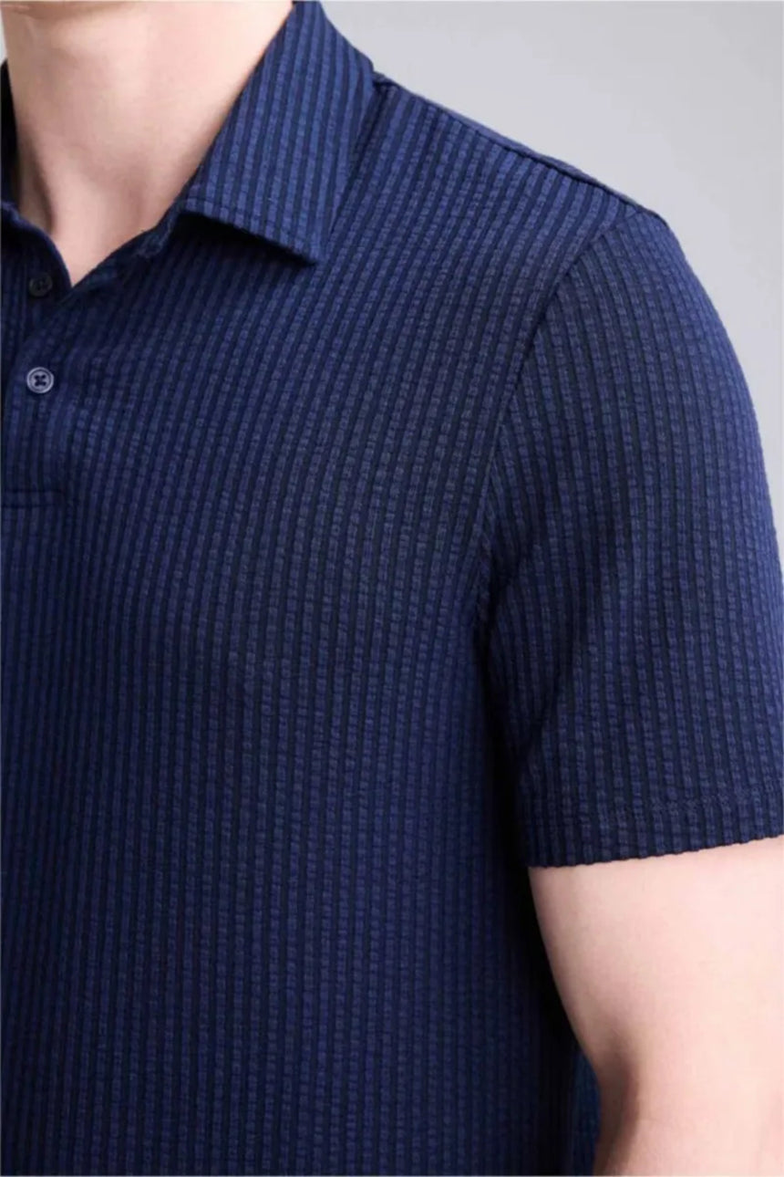 Defacto Erkek Short Sleeve Polo T-Shirt X2594AZ - Koyu Lacivert