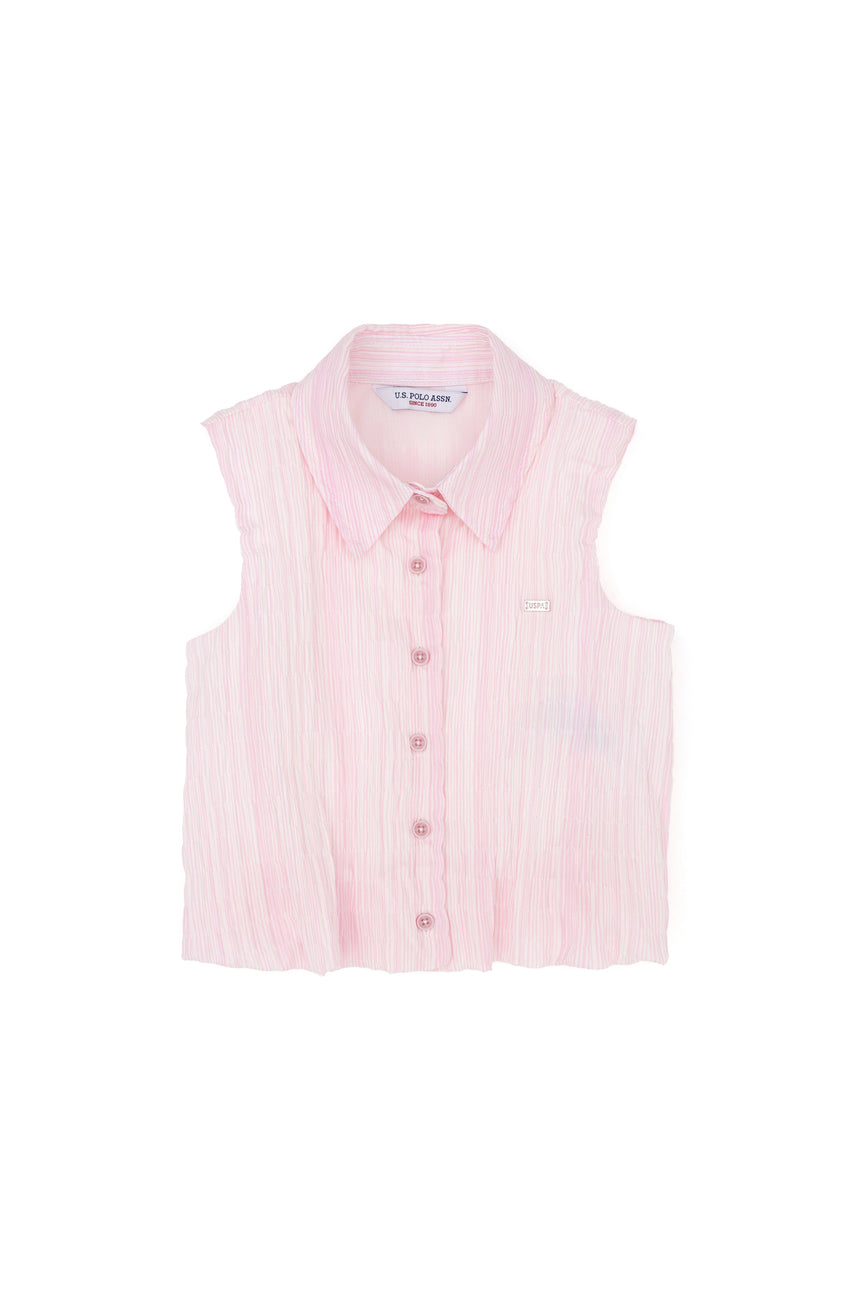 US POLO ASSN ÇOCUK Dokuma Gomlek G084SZ004 - Pembe
