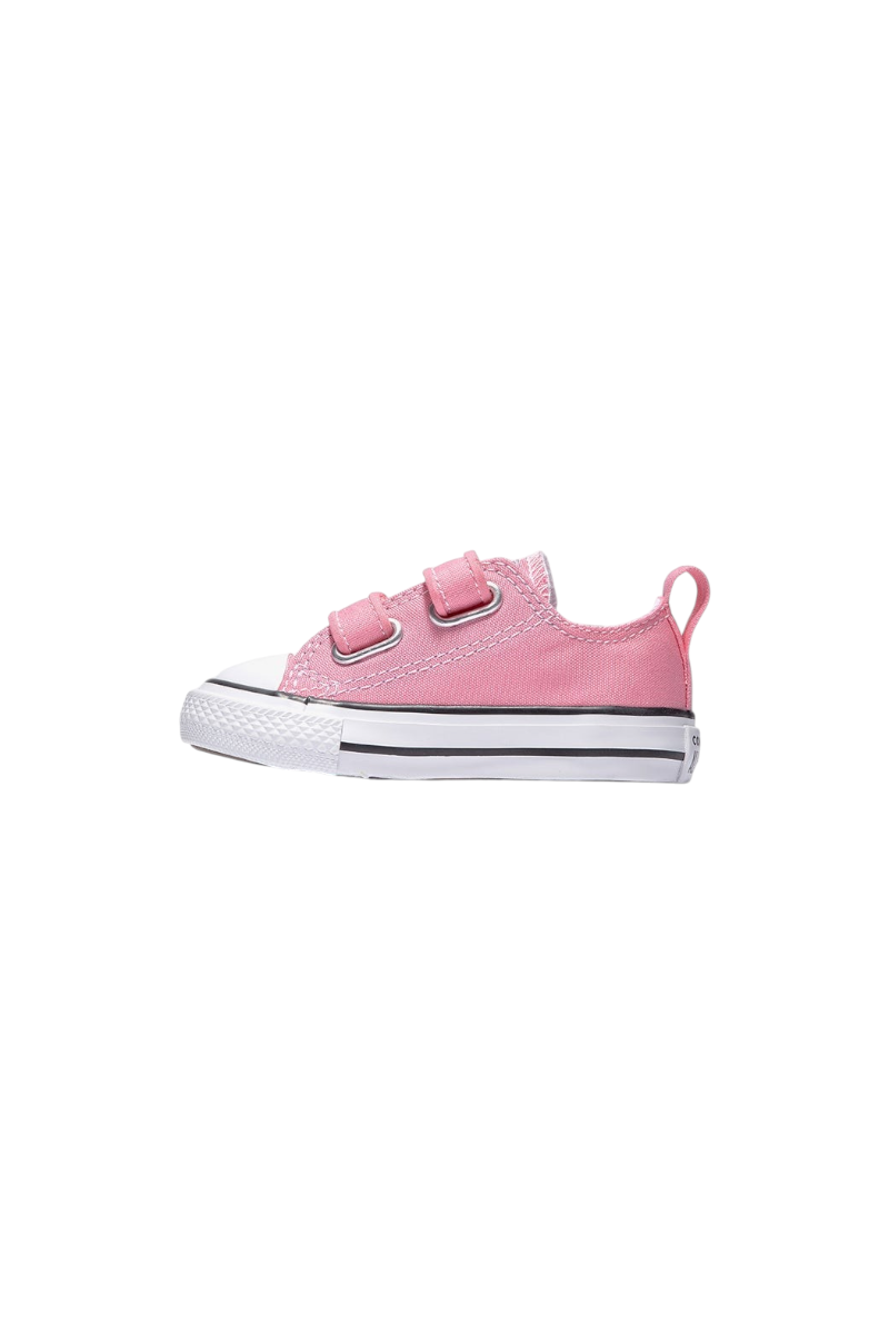 Sporline marka, cırt cırtlı, pembe kanvas Converse Chuck Taylor All Star unisex çocuk spor ayakkabı