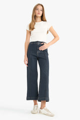Defacto Kadın Trousers F5537AX - Koyu Mavi
