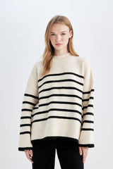 Defacto Kadın Pullover A7047Ax - Ekru