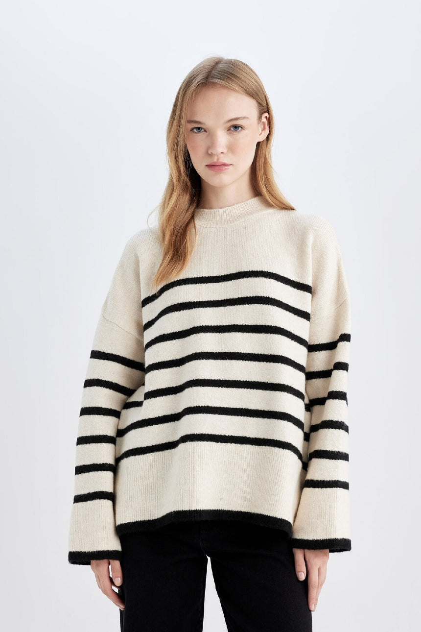 Defacto Kadın Pullover A7047Ax - Ekru