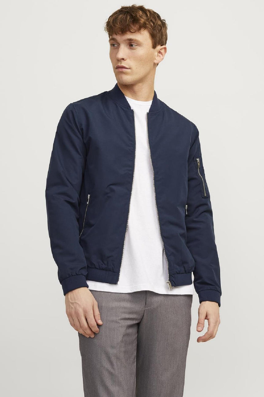 jack&jones jjerush bomber noos 12165203 - Koyu Lacivert