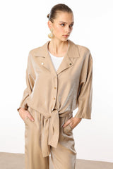 MODA İLGİ GÖMLEK ILG251GMK10047 - Kahverengi